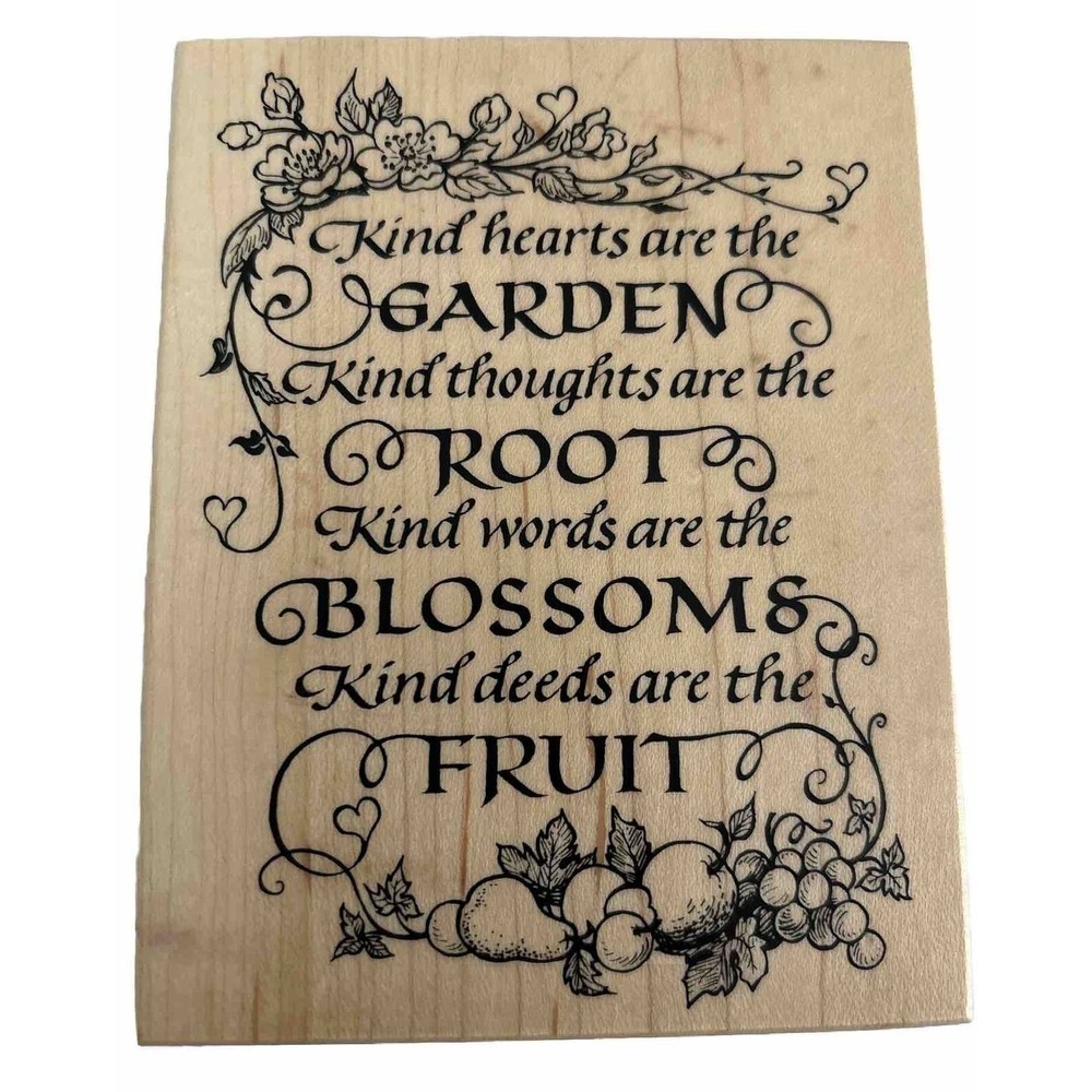 PSX K 1752 Rubber Stamp Garden Saying NEW UNUSED SHIPS FREE